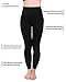 Homma 3 Pack Extra-Thick French Terry Thermal Leggings (Small/Medium, Black x3)