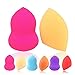 Makeup Sponges, ESARORA 6 Pieces (3+3) Foundation Blending Sponge Flawless Makeup Blender for Liquid Creams and Powders - Multi Color and Saving Money Makeup Sponges
