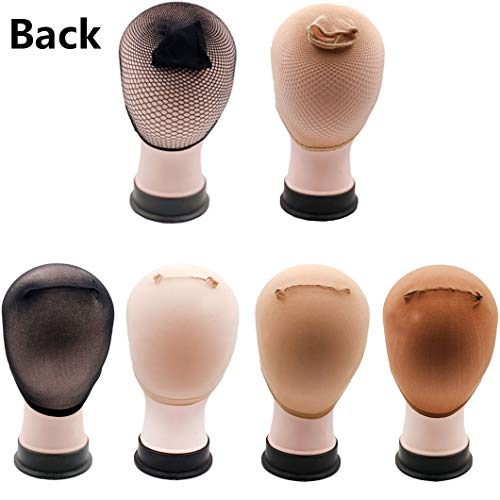 image for Messen Wig Caps 10 Pieces Stretchy Nylon Wig Cap Stocking Close End an