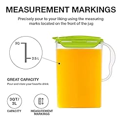 LocknLock Aqua Fridge Door Water Jug with Handle