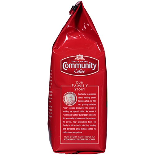 Community Coffee Coffee and Chicory Decaf Coffee, Medium Dark Roast