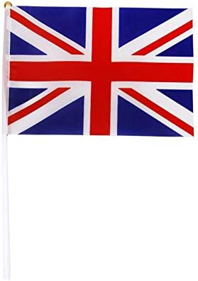10pcs Union Jack Hand Flags Queen's Platinum Jubilee Waving Flag Royal Street Party Celebrations Sporting Events Pub BBQ Car Decorations - Image 5