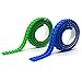 Self-adhesive Silicone Building Blocks Tape Baseplate Bricks Base Plates for Lego Block Construction Toys Wall Decoration, Easy Cutting Roll Strips (2 studs, Blue+Green)