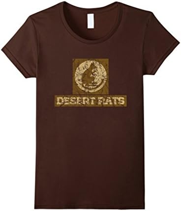 Womens Desert Rats British Army 7th Division T-Shirt weathered Medium Brown