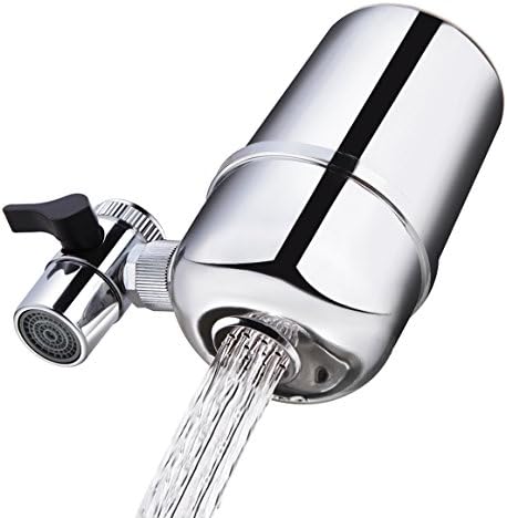 Healfit Faucet Mount Water Filter for Bathroom Kitchen, Reduce Chlorine PH Rust Sediment