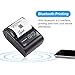 Mobile Thermal Receipt Printer, Meihengtong Handheld 2 Inches 58mm Mini Portable Bluetooth 4.0 Receipt Printer Wireless with Rechargeable Battery, Compatible with Android/ iOS, 2 Rolls Paper Inside