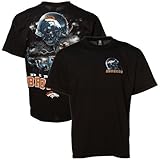 NFL Denver Broncos Black Helmet to Sky Graphic T-shirt