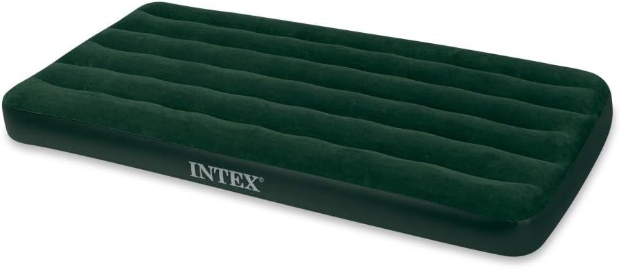 Intex Prestige Downy Airbed Kit with Hand Held Battery Pump, Twin : Camping Air Mattresses : Sports & Outdoors