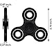 UStyle NEW Tri Fidget Spinner Toy Stress Reducer Ceramic Bearing - Premium Quality EDC Focus for Kids & Adults - Best Stress Reducer Relieves (Black / White)