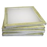 6 Aluminum Silk Screen Printing Press Screens 156 Frame Mesh 18" x 20"