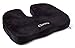Chesna Coccyx Seat Cushion Premium Comfort Foam Pillow for Back Support, Tailbone and Sciatica Pain Relief - Non-Slip Bottom, Washable Cover and Handle for Travel and Portability - Black