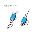 RilexAwhile DC 3V 3500RPM Mini Vibration Motor Arbitrary Direction for Cell Phone 4mm x 8mm(20 pcs)