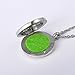HOUSWEETY Aromatherapy Essential Oil Diffuser Necklace-Stainless Steel Locket Pendant,11 Refill Pads(Non-engraving)