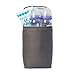 J.L. Childress TwoCOOL Breastmilk Cooler - Double Baby Bottle & Food Bag - Ice Pack Included - Fits 2-4 Bottles - Insulated & Leak Proof Bottle Bag - Breastmilk Cooler Bag for Travel - Grey/Teal