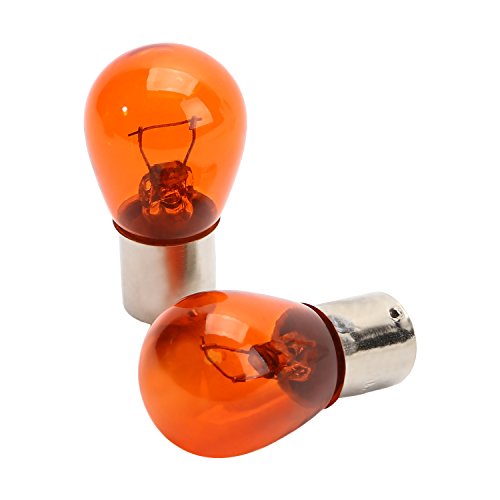 CICMOD 4 Pieces Motorcycle Turn Signal Light Amber Bulbs Smoke Lens Covers for Harley Sportster 883 1200 XL XR 2002 Up - Thumbnail 5