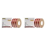 Scotch ATG Adhesive Transfer Tape 924 Clear, 0.50 in x 36 yd 2.0 mil (6 Pack)