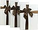 Cypress Lane Rectangular Rigid Gift Box with Ribbon, a Nested Set of 3 (White)