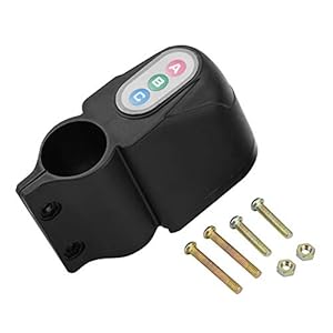 Fietsalarmslot 4-cijferig wachtwoord Alarmveiligheidsslot Kunststof watersproeier Motorslot met optionele gevoeligheid…