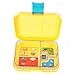 Leakproof Bento Box with Removable 4 Section Tray | Nontoxic, Easy to Clean, for Kids & Adults | 16 Bonus Lunchbox Notes by Three Squares, (Sunflower Yellow)