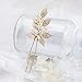 Artio Leaf Wedding Hair Pins Accessories with Beads for Brides and Bridesmaids 3 PCS (HP-9558)
