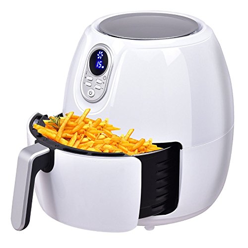 Click Here to See More Images Electric Digital Air Fryer-White By Sunbizpro