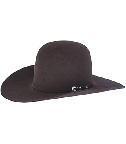 RODEO CROWNS 4点 RODEO KING Mens RK480 RK 7X Blk Band 4 1/2` Brim Open Felt 75/8