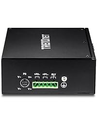 Trendnet 10-Port Industrial Gigabit PoE + carril DIN Alimentación PoE Switch, 240 W, Capacidad de 20 GPBS Interruptor, Dual Redundant, ti-pg102