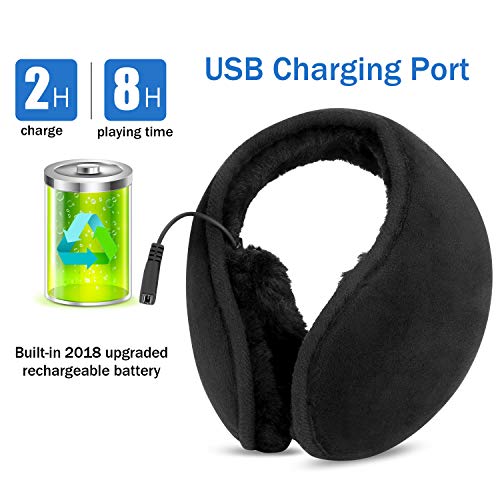 image for Bluetooth Earmuffs Headphones,Topoint Unisex Foldable Winter Ear Warme