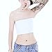 Vinaka Women's Strapless Short Chest Binder Tube Top for Tomboy Lesbian (S, White)