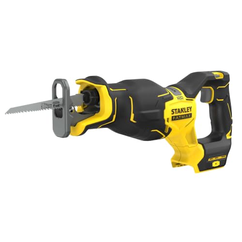 FATMAX V20 Sierra Recíproca Inalámbrica Sin Escobillas, Sin Batería ni Cargador, 18V