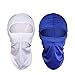 Balaclava Ski Face Mask for Women Men Windproof Motorcycle Tactical Balaclava with Hood Moisture Wicking sun protection for fishing running skiing Cycling Hiking airsoft [2 Pack] (White+Blue)