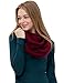 Women Winter Knit Infinity Scarf Fashion Circle Loop Scarves Thick Warm(Red/Black/Beige/Grey/Yellow)