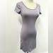 Fedi Summer Women's Cotton Stretch Bodycon Party Cocktail Short Slim Pencil Dress, Grey, Small