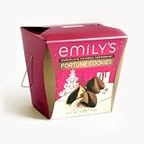 Emily's Fortune Cookies, Chocolate Covered with Peppermint, 3.5 Ounce