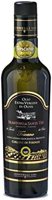 Gonnellli Frantoio di Santa Tea Toscano Colline di Frenze Extra Virgin Olive Oil | 100% Italian Cold Pressed Olives | IPG Certification Origin: Florence | Robust Flavor and High Antioxidants | 500ml