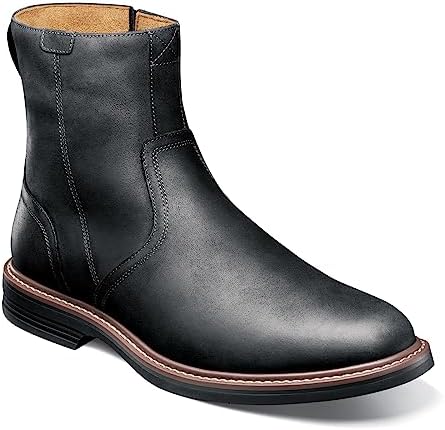 Amazon.com | Florsheim Essex Moc Toe Zipper Boot Black, 6 | Chelsea