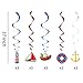 Kristin Paradise 30Ct Nautical Hanging Swirl Decorations, Ahoy Boy Birthday Ceiling Streamers, Baby Shower Theme, Sailor Party Supplies, Cruise Kids Favors, Anchor Sailboat Yacht 1st First Bday Decor