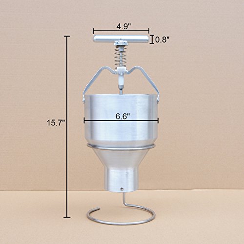 Wotefusi Manual Donut Depositor Doughnut Maker Dropper Plunger Dough Batter Dispenser Hopper with Stand for Home