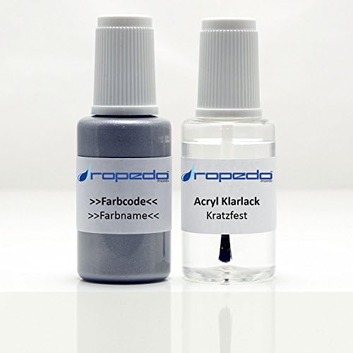 Paint pen set for Mitsubishi W37 Frost White 20ml + Clear Varnish 20ml