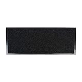 DII Durable Low Profile, Pet Friendly Indoor/Outdoor Doormat for Home or Commercial Use, 22x60, Charcoal Black Utility Mat