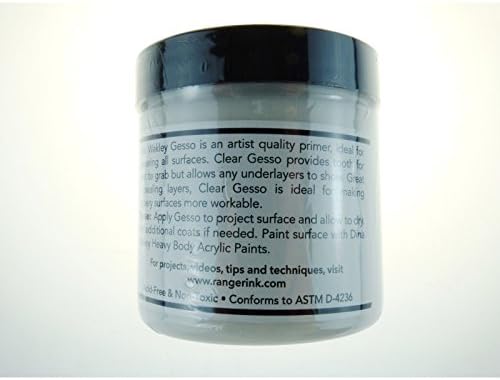Ranger 4 oz Clear Gesso Jar, White, 118 ml (Pack of 1) - Image 3