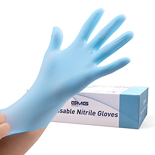 GMG SINCE1988 Disposable Nitrile Gloves, PowderFree, LatexFree Safety