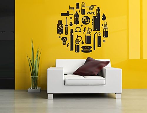 Wall Vinyl Sticker Decal Stop Smoking Start Vaping Quote Phrase Set Vaporizer Vape Word Pen Store Shop Smoke E Cigarettes Liquid Coil Indoor Outdoor Sign Logo SA799