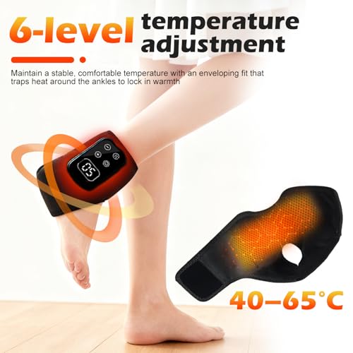 Foot Massager,Foot Revive Massager with 5 Vibration Mode,6 Heat Leavel for Both Father and Mother, Wireless & Portable (2pcs)
