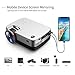 VIVIMAGE C480 Mini Projector, 3000 Lux Full HD 1080P Supported and 170” Display Portable Video Projector with 40,000 Hrs LED Lamp Life, Compatible with TV Stick, PS4, HDMI, VGA, TF, AV and USBthumb 1