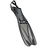 ScubaPro Jet Sport Fins, Scuba Pro Diving Fin, Black Gray - Large (9-12)