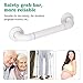 ROSENICE Grab Bar - 12-inch Shower Handle Bathroom Balance Bar - Safety Luminous Circles- Handicap, Elderly, Injury, Non-slip, Senior Assist Bath Handle
