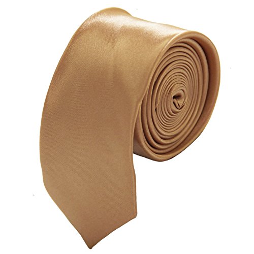 SoophenMens Solid Color 2" Skinny Tie