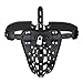 Freebily Men's Lingerie Leather Basket G-String Underwear with Lockable Cage Black