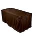 ForPro Premium Table Skirt for Massage Tables, 32.25” W x 73” L x 22” H, Chocolate